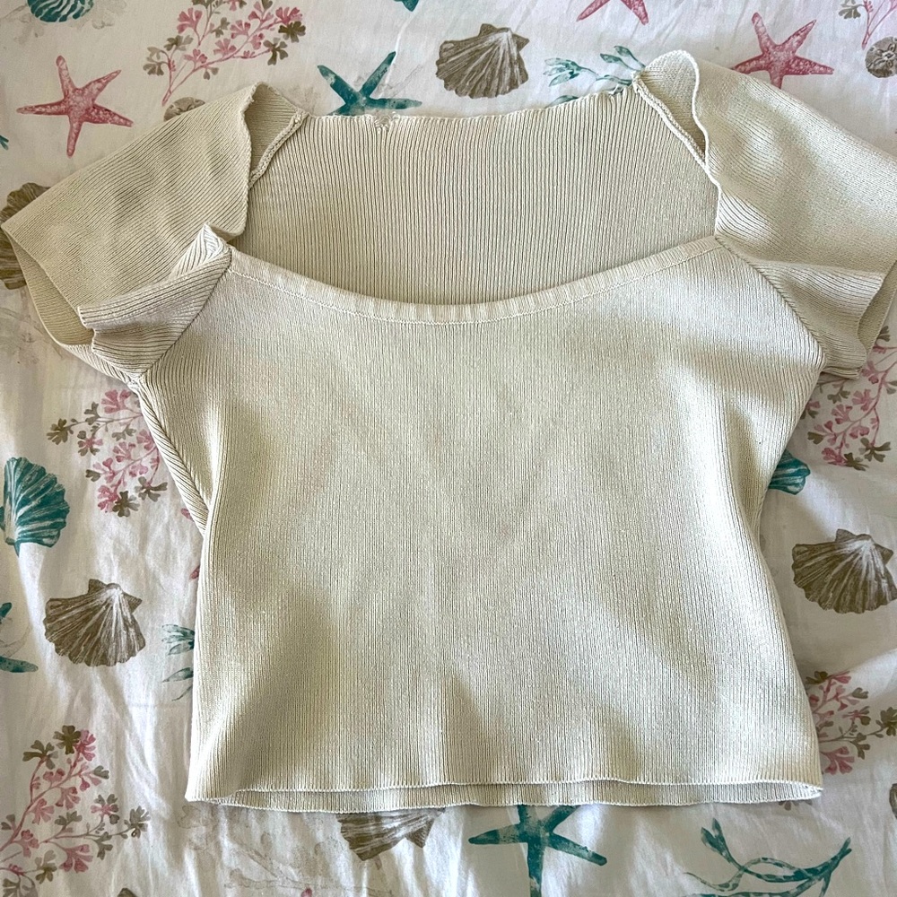 off white top